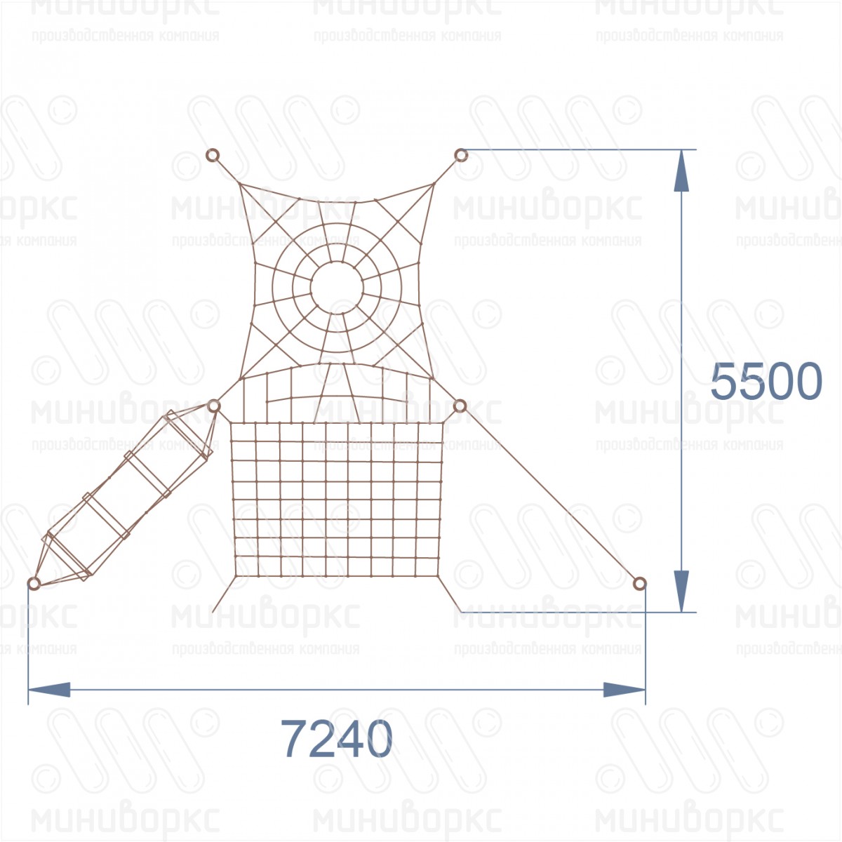 Канатные полосы препятствий – M-0003.20-02 | картинка 4