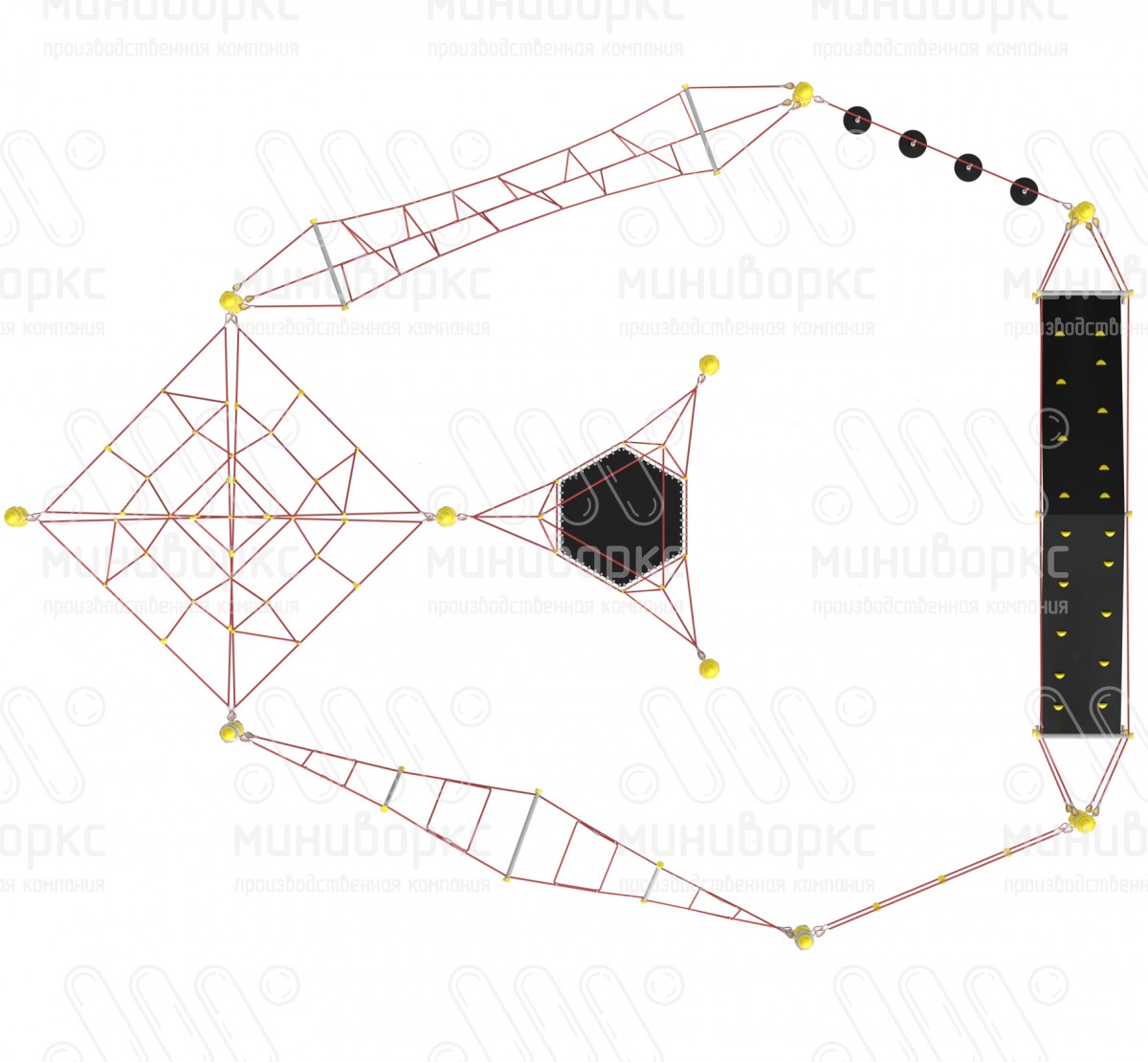 Канатные полосы препятствий – M-1285.20-02 | картинка 3