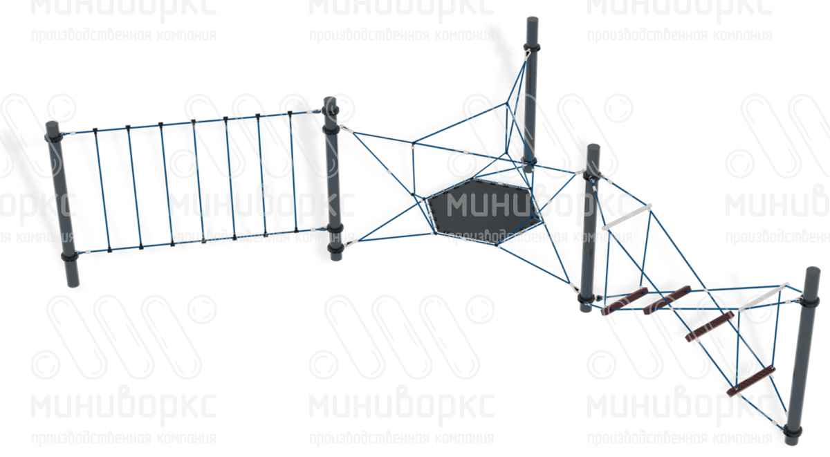 Канатные полосы препятствий – M-0001.20-02 | картинка 1