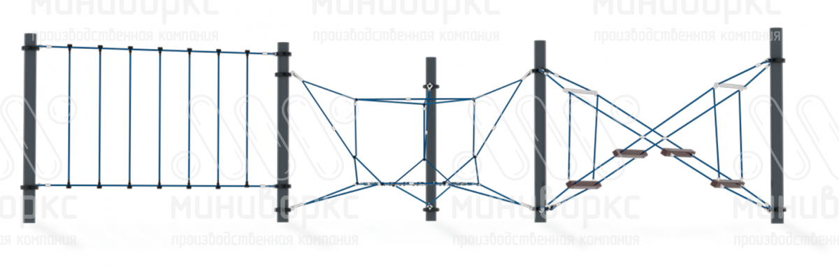 Канатные полосы препятствий – M-0001.20-3w | картинка 3